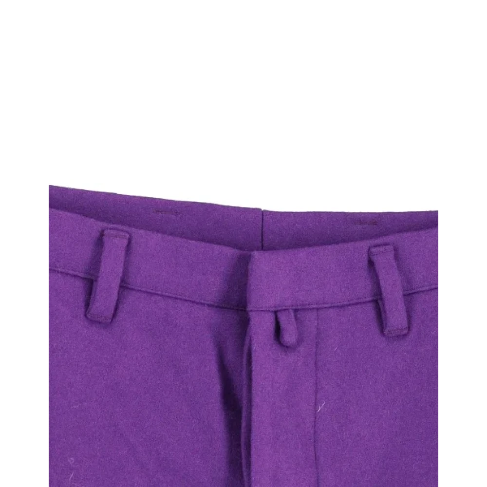 Jil Sander Pre-owned Wool bottoms Purple Dames