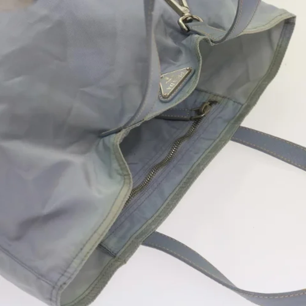 Prada Vintage Pre-owned Nylon totes Blue Dames