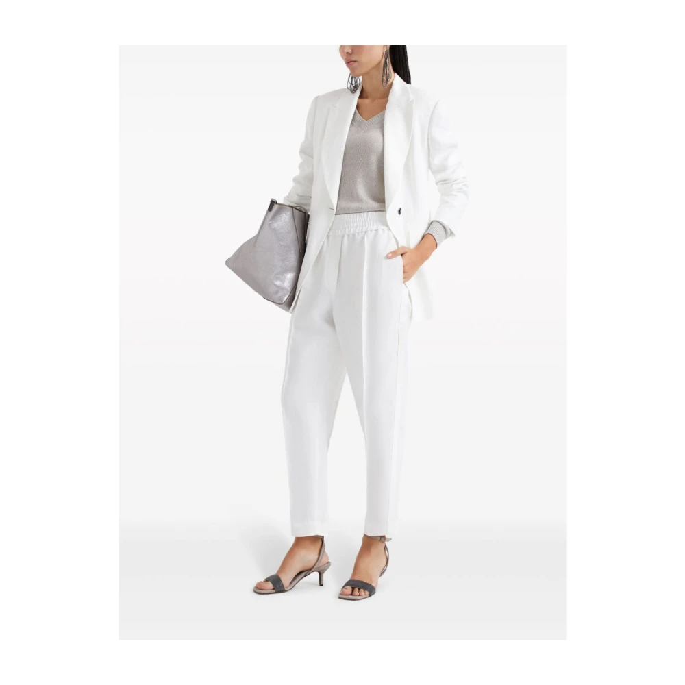 BRUNELLO CUCINELLI Natuurlijke Herenbroeken Beige Dames