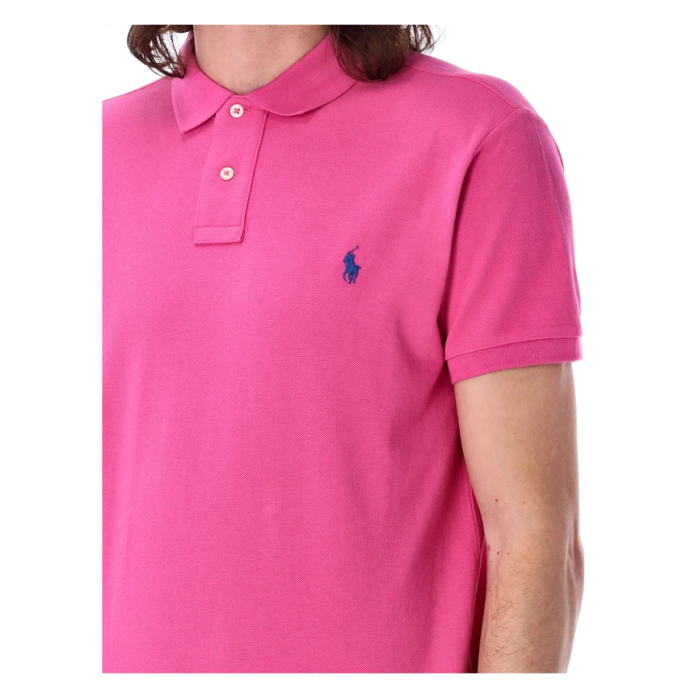 Polo Ralph Lauren Gepersonaliseerd Klassiek Poloshirt Pink Heren