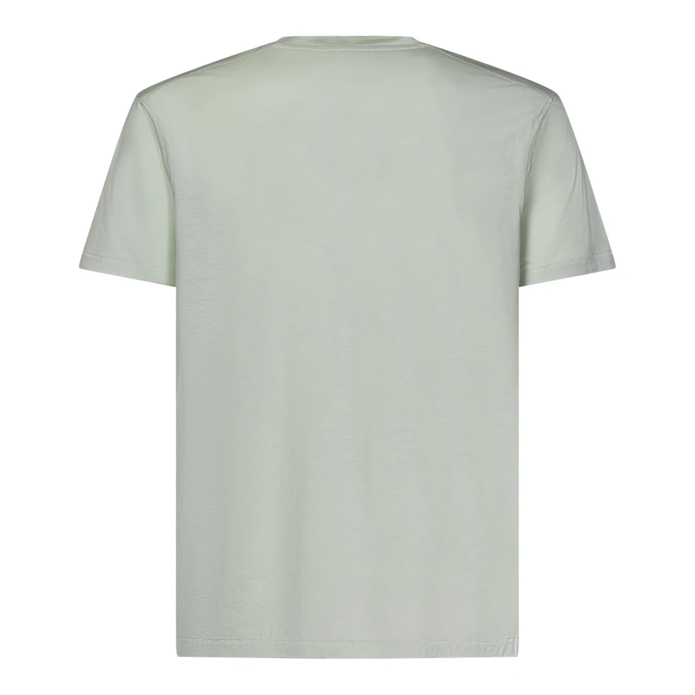 Tom Ford Groene Crewneck T-shirt met Logo Borduurwerk Green Heren