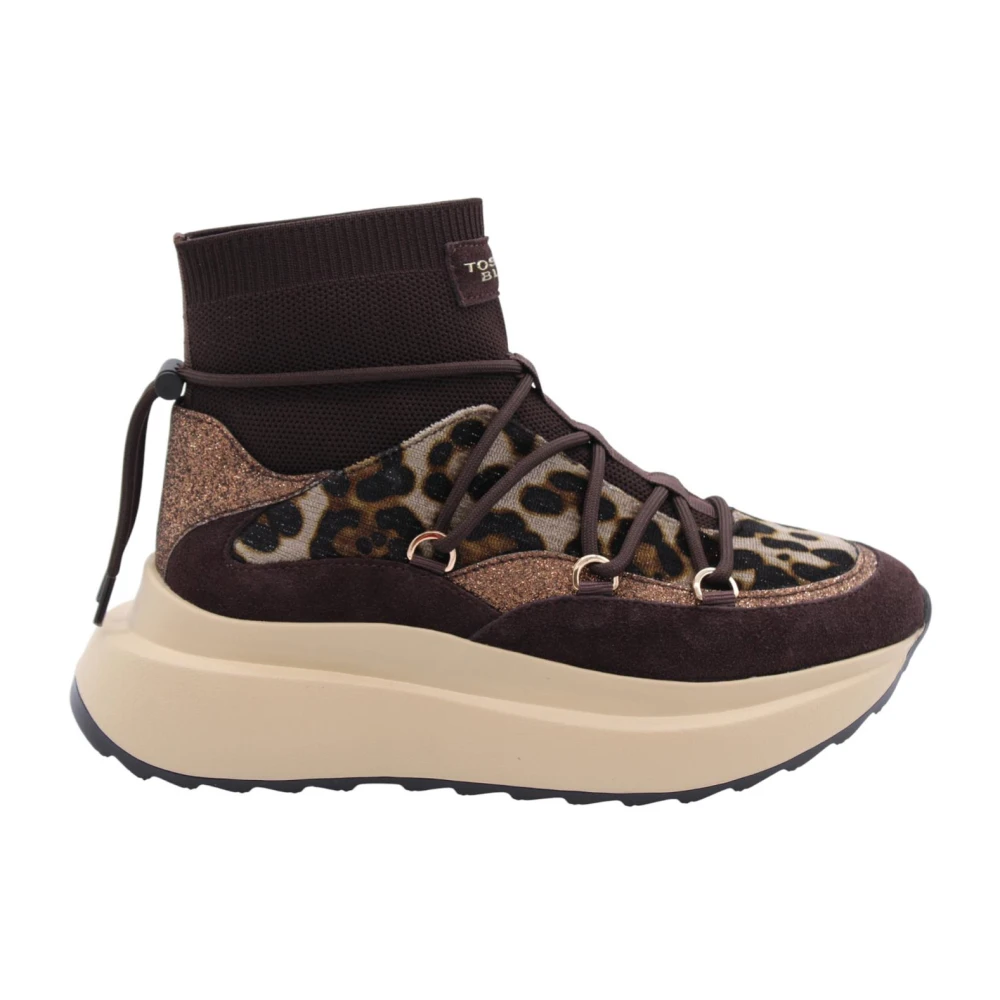 Tosca Blu Lelie Sneaker Dames Schoenen Bruin