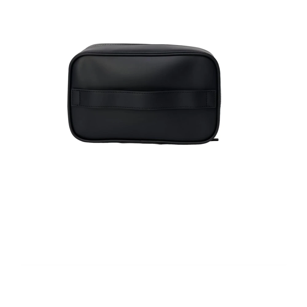 Tommy Hilfiger Zwarte Leren Heren Rits Tas Black Heren