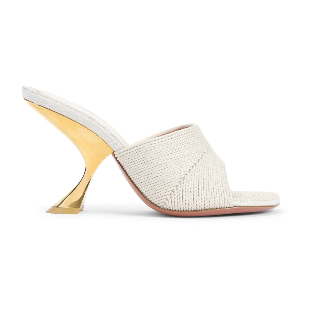 Amina Muaddi Damen Beige Schuhe, 39 1/2 Eugröße: