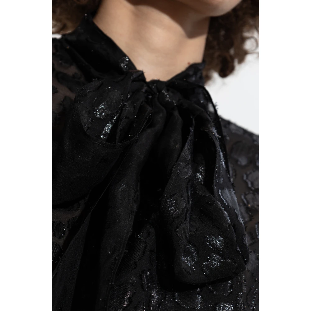 Versace Transparante shirt Black Dames