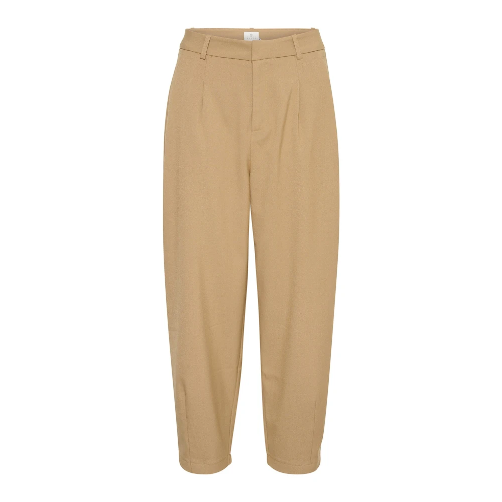 Kaffe Women's Brown Wide Trousers, 2XL, Wide Trousers