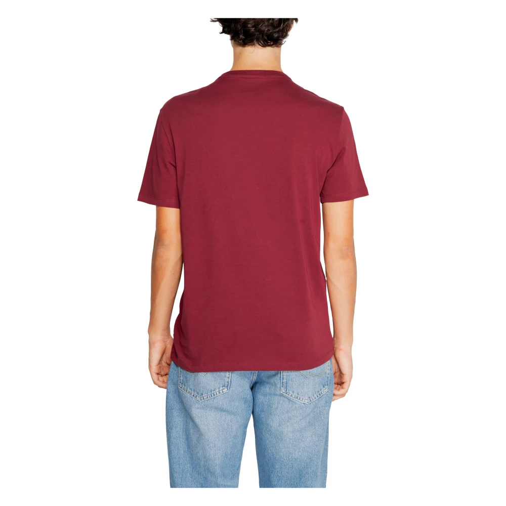 Armani Exchange Regular fit jersey T-shirt met logo Brown Heren