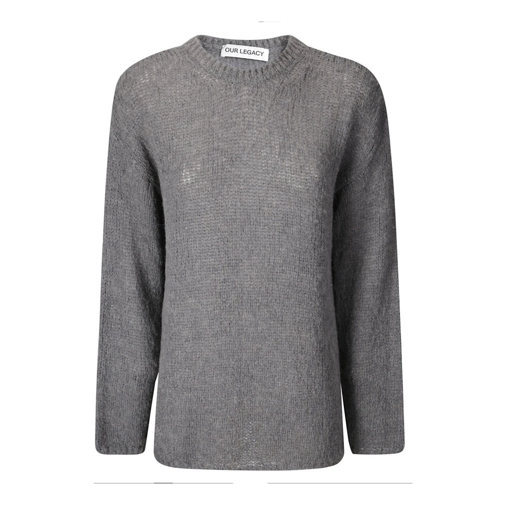 Our Legacy Trui met lange mouwen en ronde hals Gray Dames
