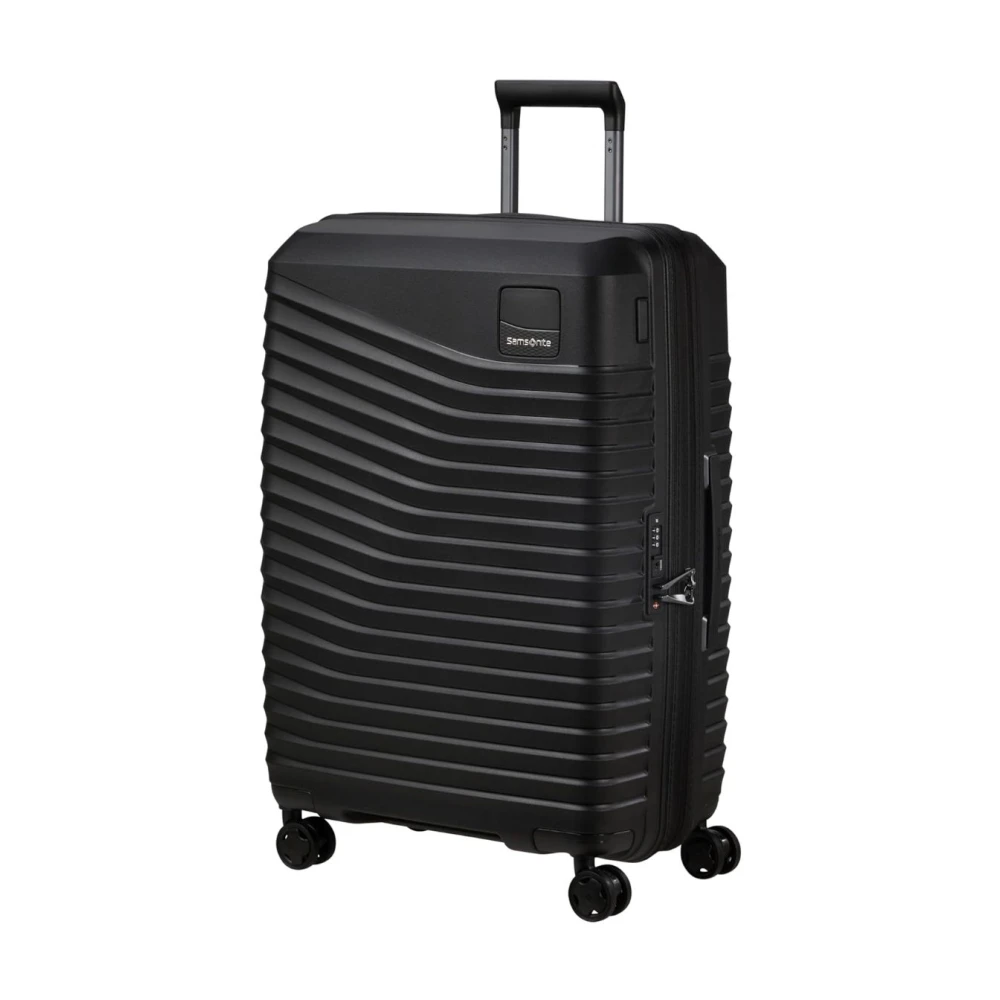 Samsonite Uitbreidbare Intuo Trolley Lichtgewicht en Krasbestendig Black Unisex