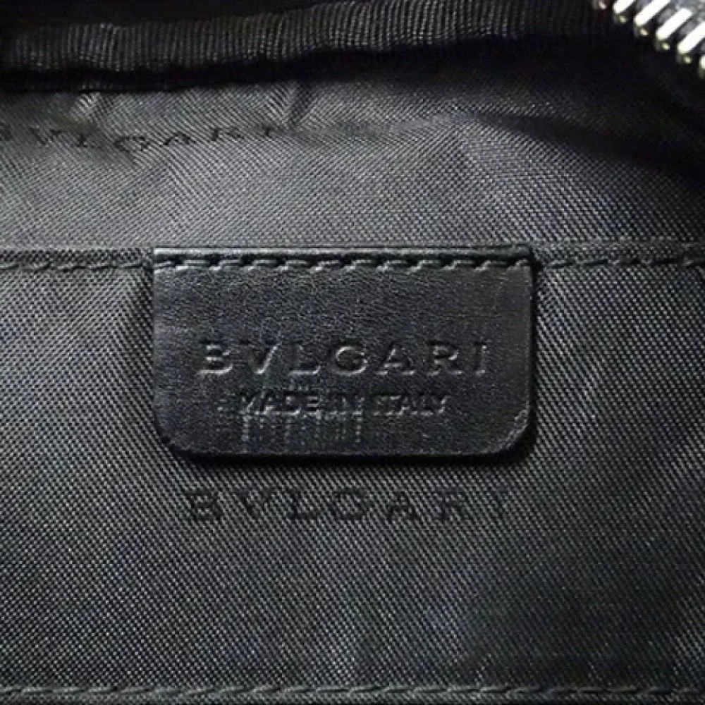 Bvlgari Vintage Pre-owned Plastic shoulder-bags Gray Heren