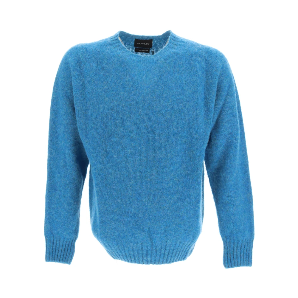 Howlin' Round-neck Knitwear Blue Heren