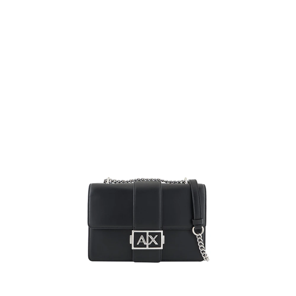 Armani Exchange Elegante Zwarte Handtas met Modern Design Black Dames