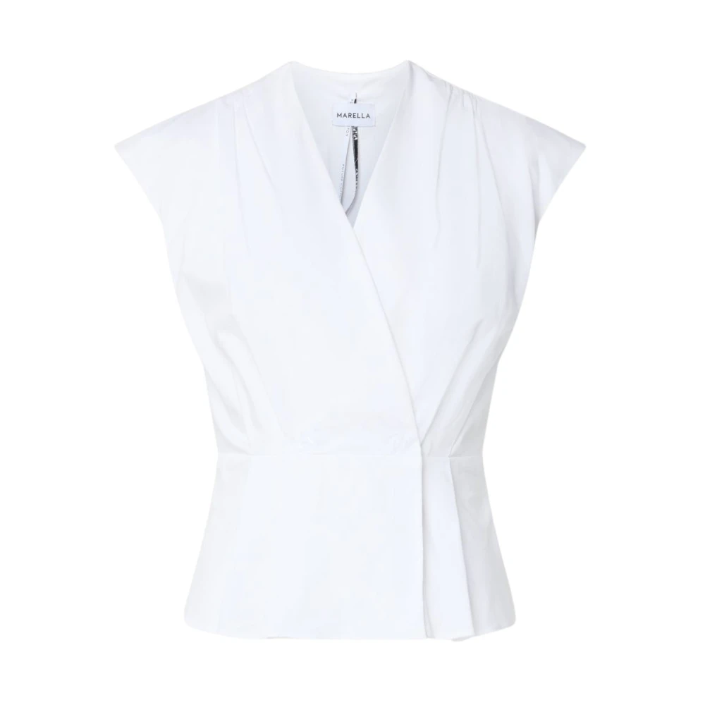 Marella Women's White Blouses, M, Blouses
