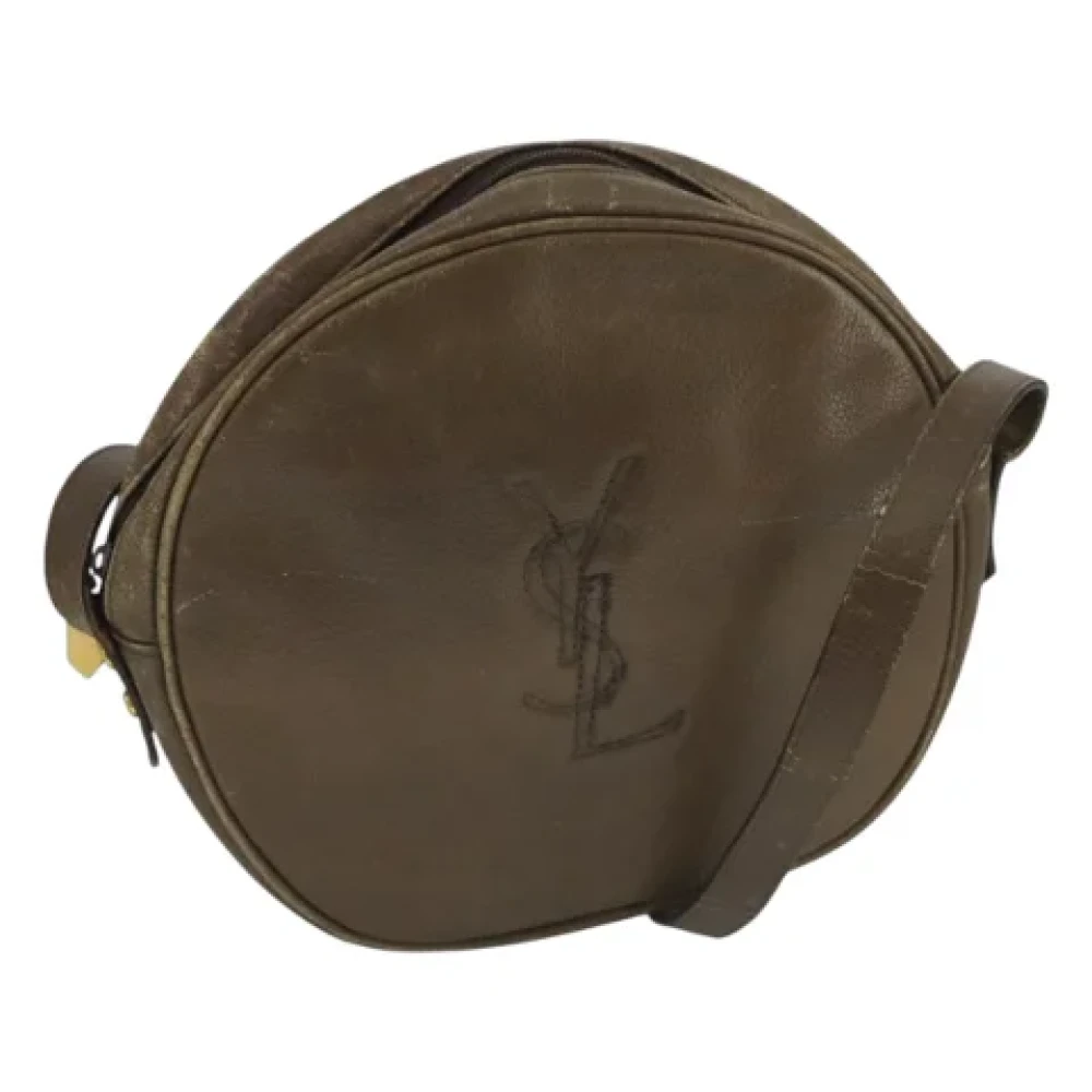 Saint Laurent Vintage Pre-owned Leather shoulder-bags Brown Dames