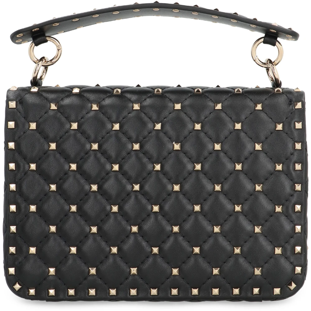 Valentino Spike Rockstud Leren Handtas Black Dames
