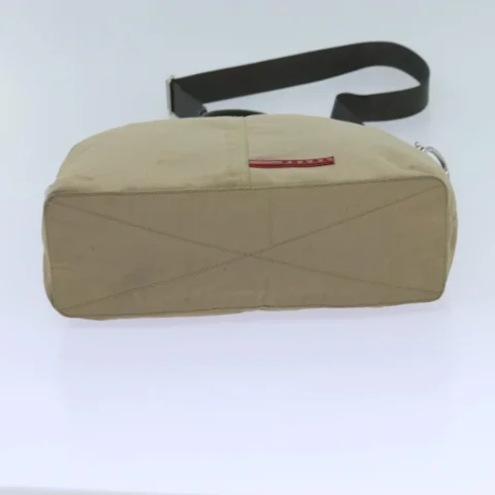 Prada Vintage Pre-owned Canvas totes Beige Dames