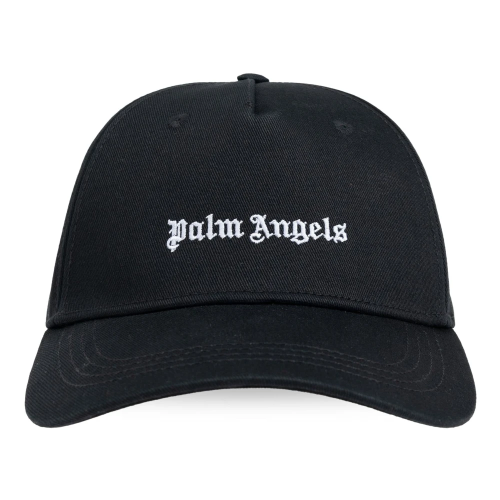 Palm Angels Zwarte Classic Logo Cap Black Dames