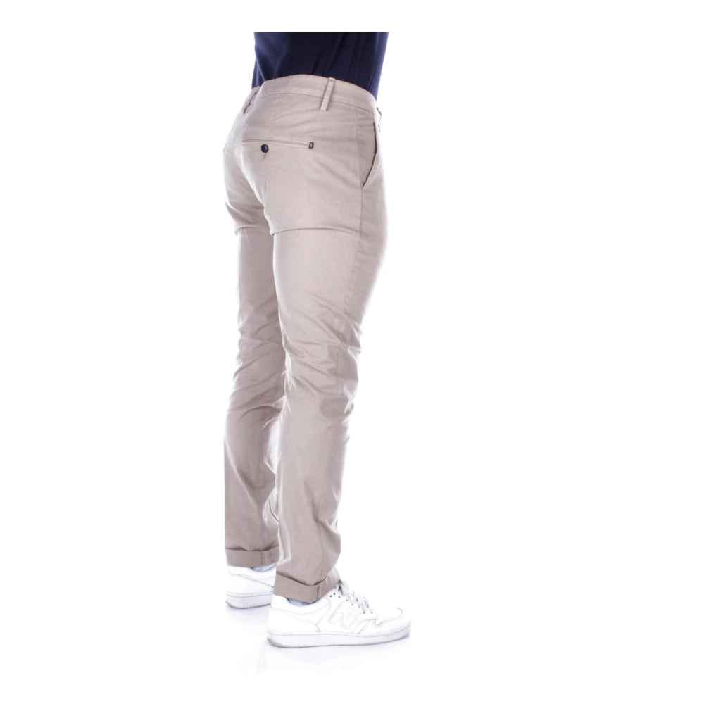 Dondup Heren Logo Broek met Zakken Beige Heren