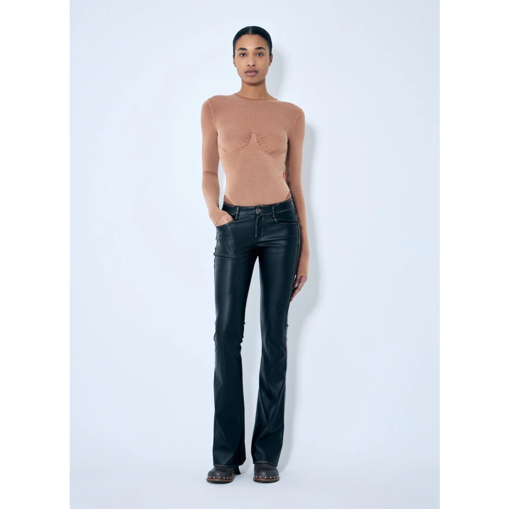 Diesel Katoenen Body met Ingebouwde Ondersteuning Beige Dames