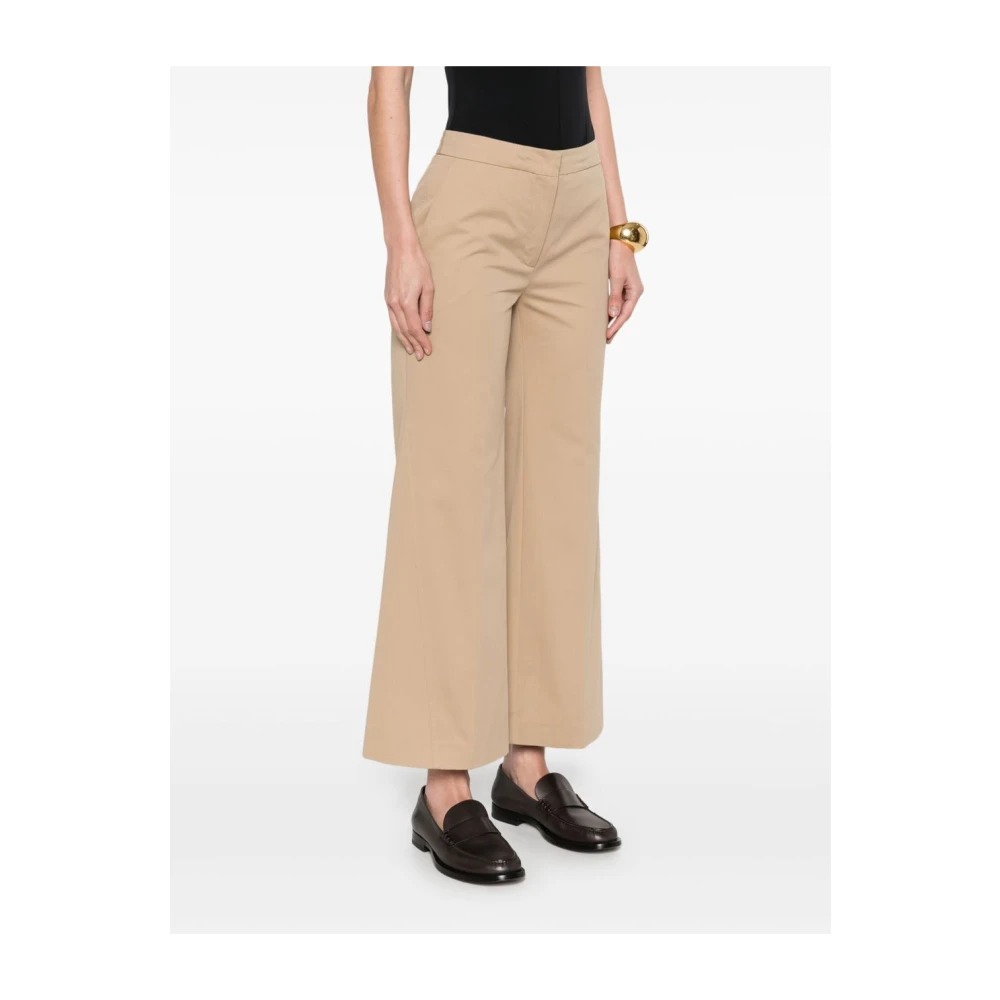 Semicouture Khaki Broek Dameskleding Beige Dames