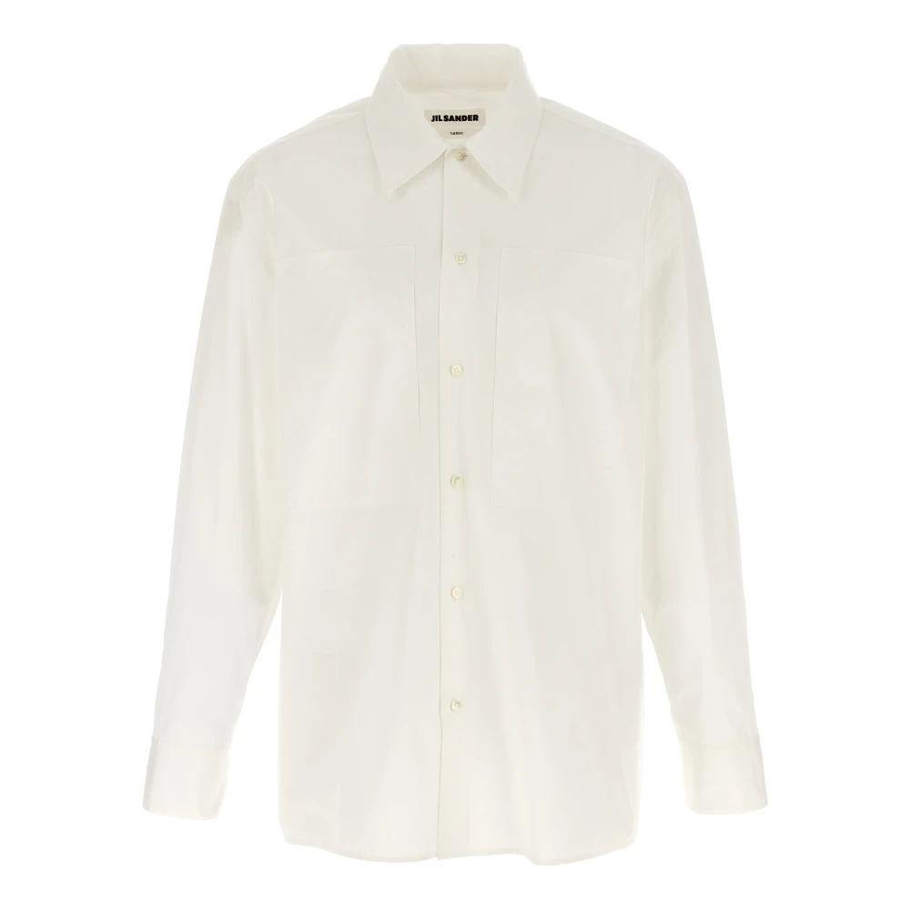 Jil Sander Men's White Tuesday A.m. Shirt - Formal Shirts - L - Shirts
