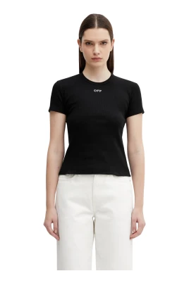 Off Stamp Rib Basic Tee
