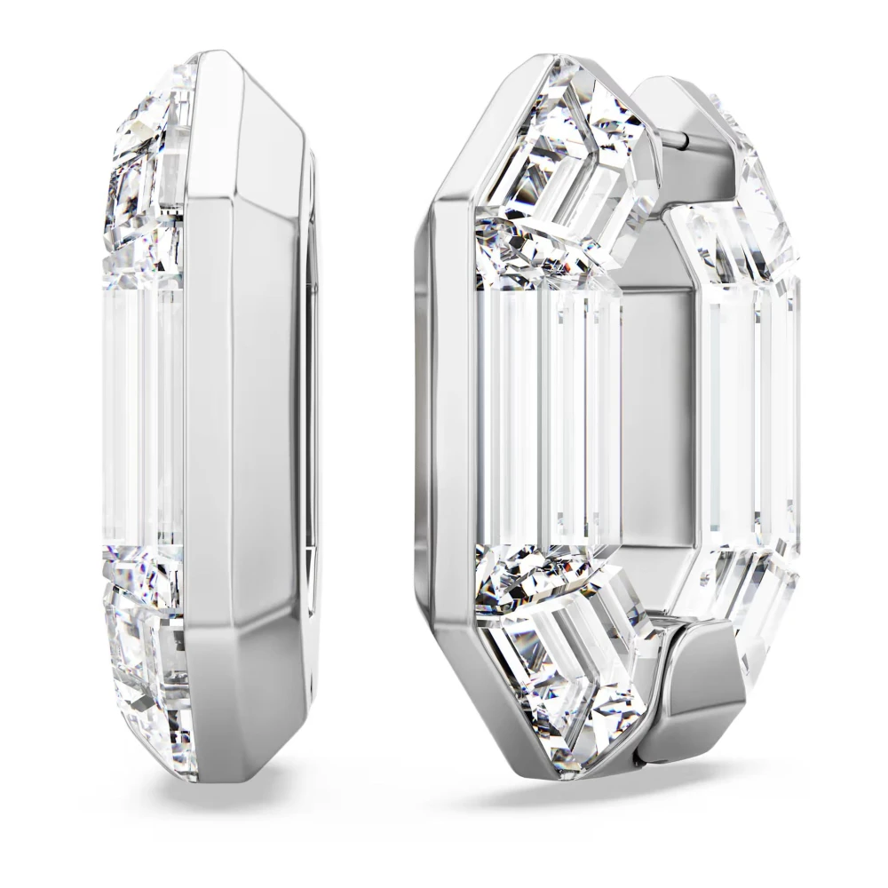 Swarovski Lucent Hoop Earrings - Female - Earrings - White - One Size - Accessories