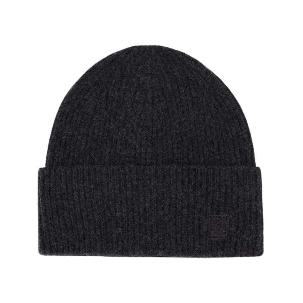 TotêMe Geribbelde Wollen Beanie in Grijs Gray Dames