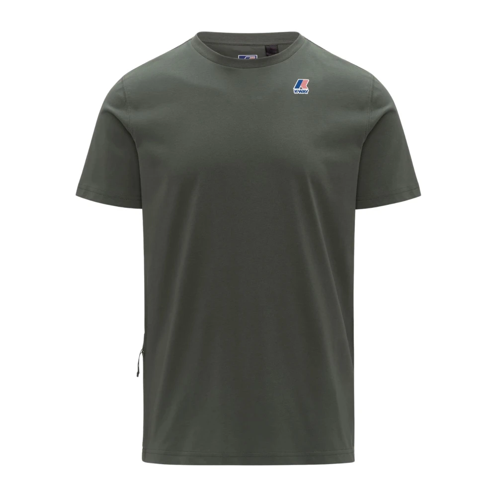 K-Way Uomo Verde Top, 2XL, New,