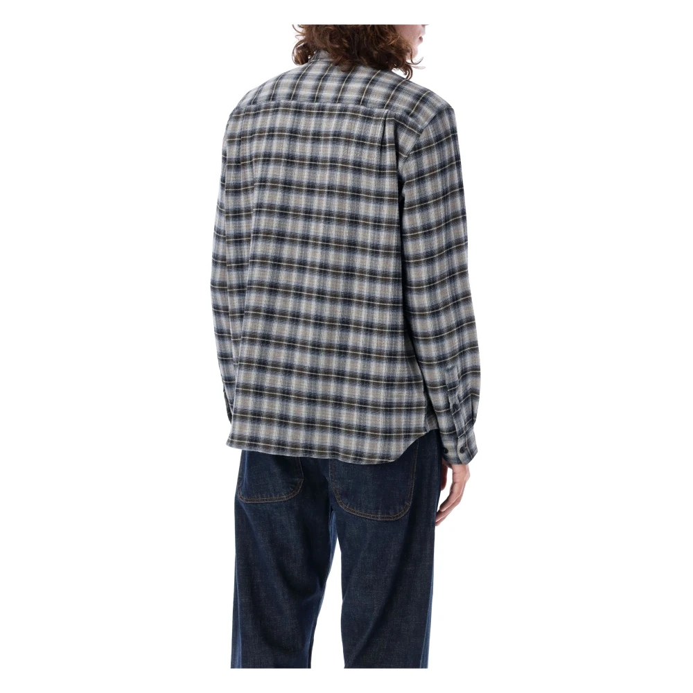 YMC You Must Create Geruite Overhemd Multi Aw24 Multicolor Heren