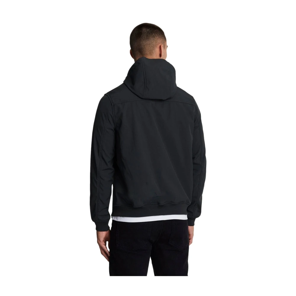 Lyle & Scott Tonal Fleece Softshell Jas Black Heren