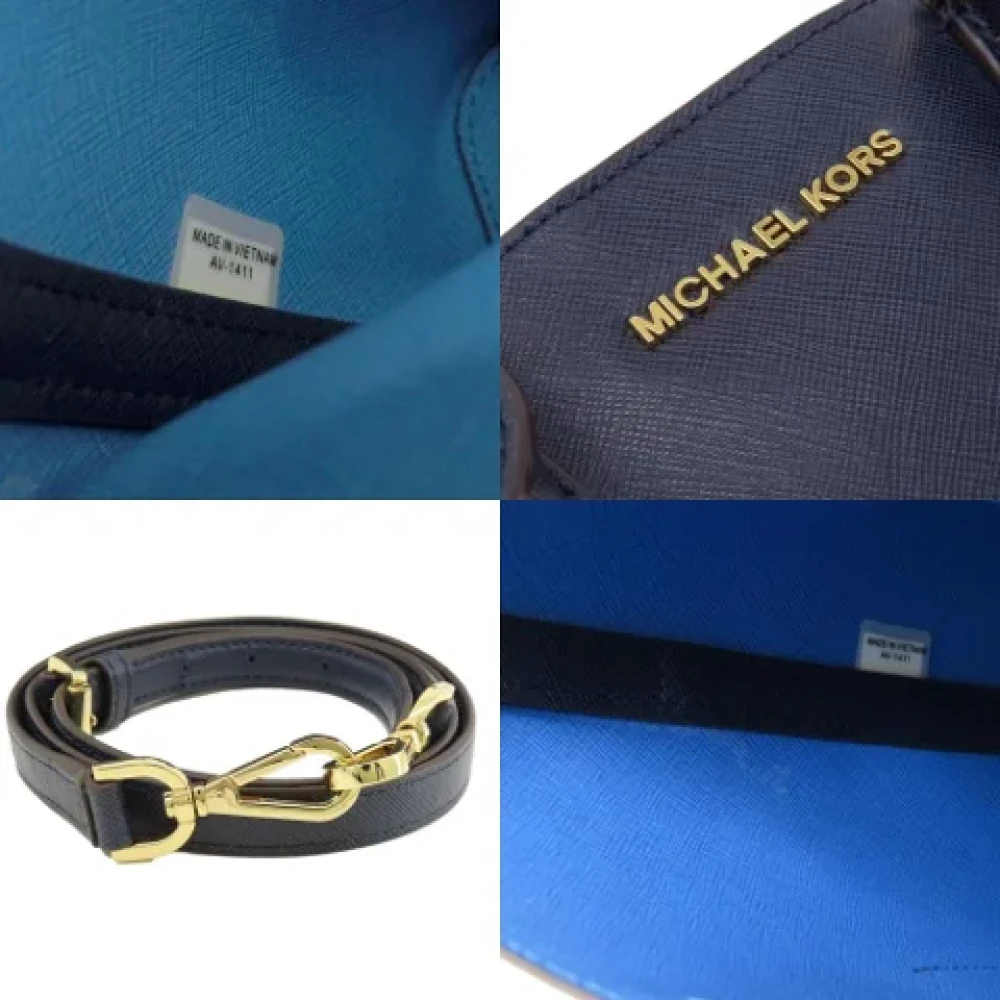 Michael Kors Pre-owned Leather handbags Blue Dames