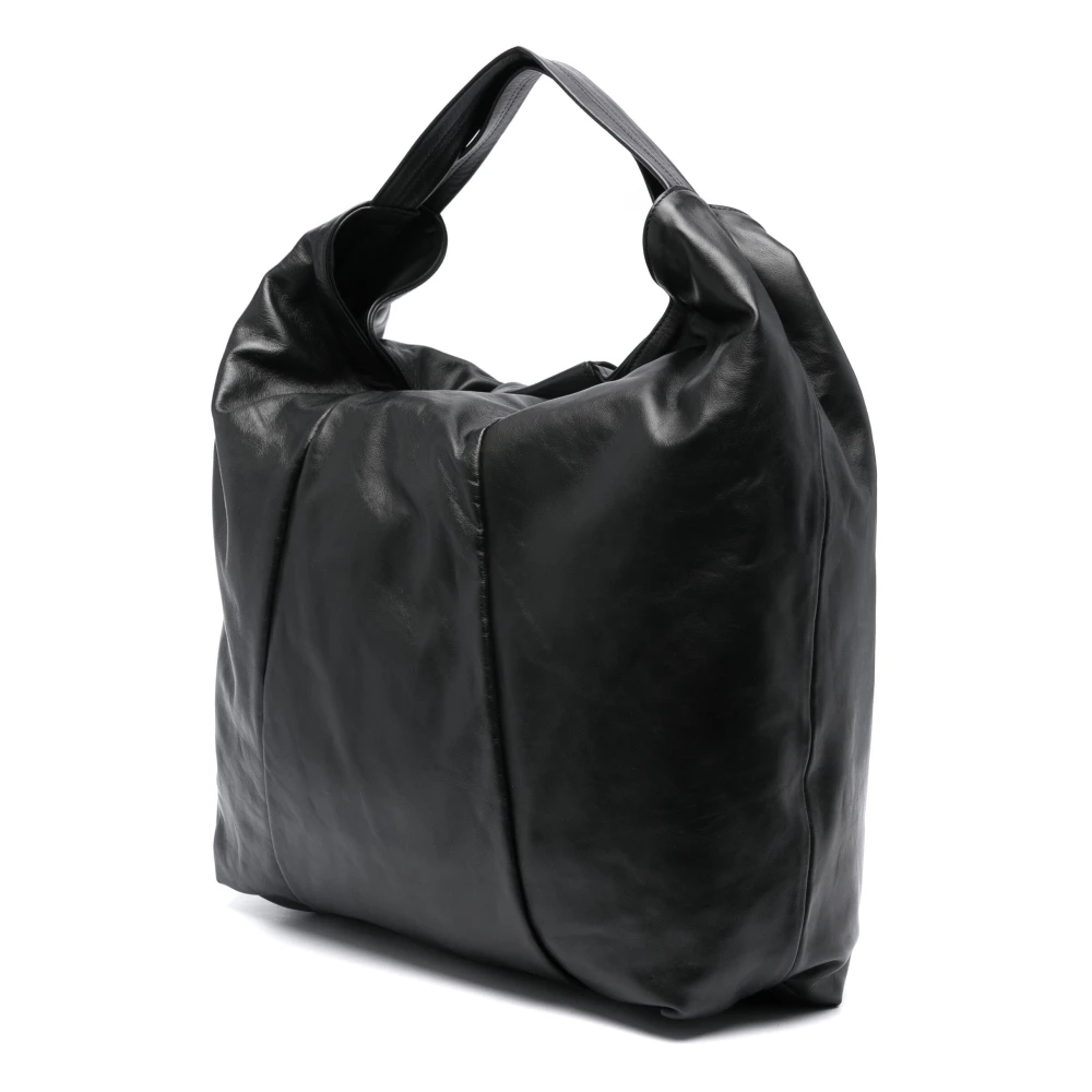 Vic Matié Zwarte leren tote tas Black Dames