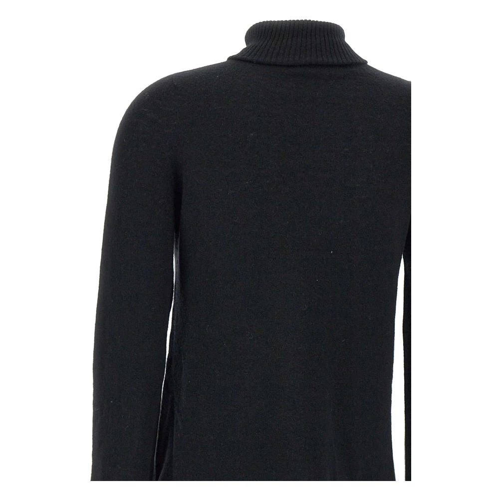 Kaos Zwarte wollen coltrui Black Dames