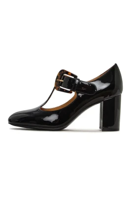 Vintage spänne lackpumps