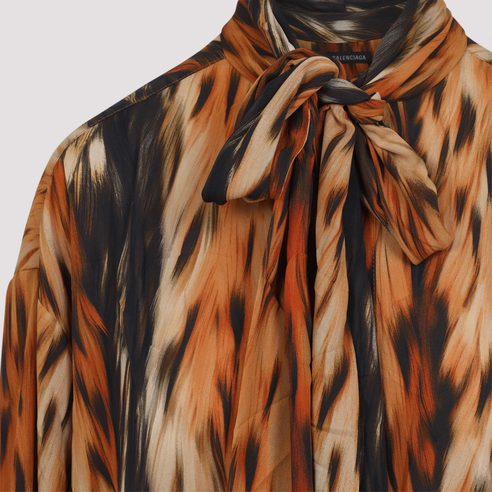 Balenciaga Bruine Jurk voor Vrouwen Multicolor Dames