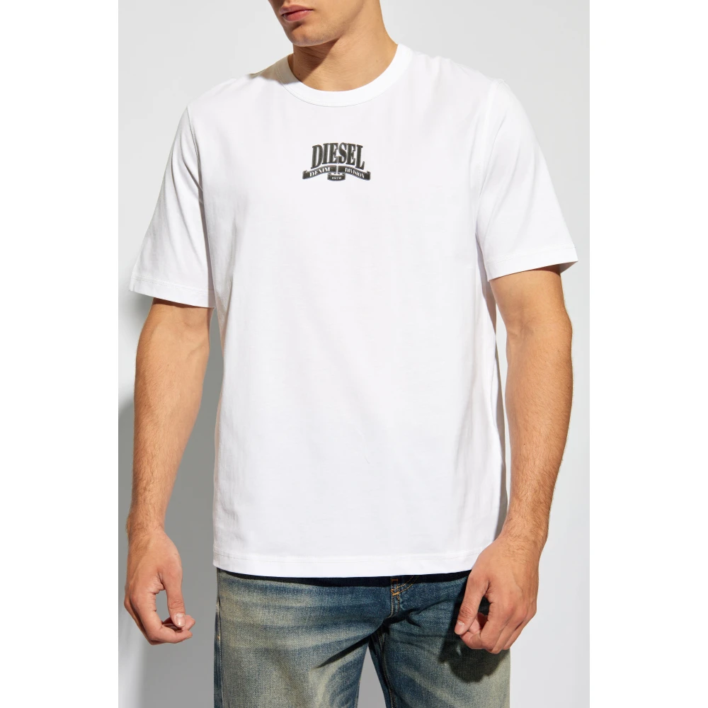 Diesel T-shirt T-Adjust-K10 White Heren