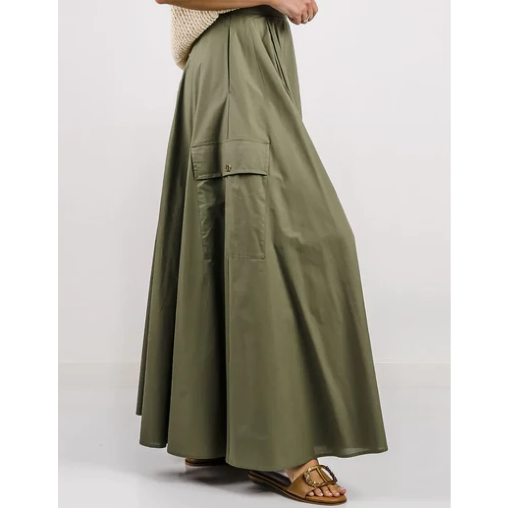 Twinset Maxi Skirts Green Dames