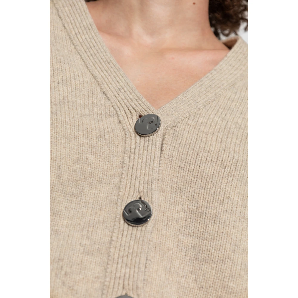 TORY BURCH V-hals cardigan Beige Dames