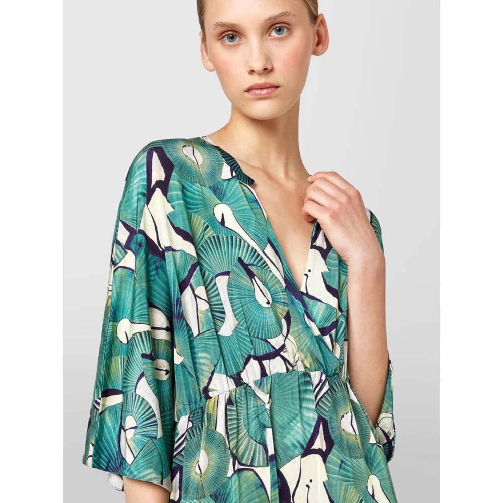 Alpha Studio Stijlvolle Jurk Green Dames