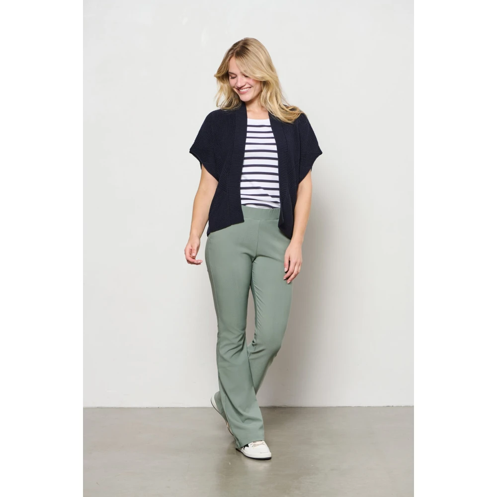 &Co Woman Trui met kabelbreipatroon Blue Dames