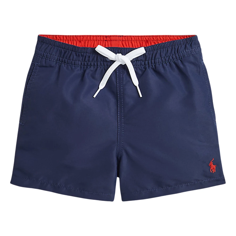 Ralph Lauren Boys Blue Logo Swim Shorts - Kids Swimming Trunks - 5 Y - Kids