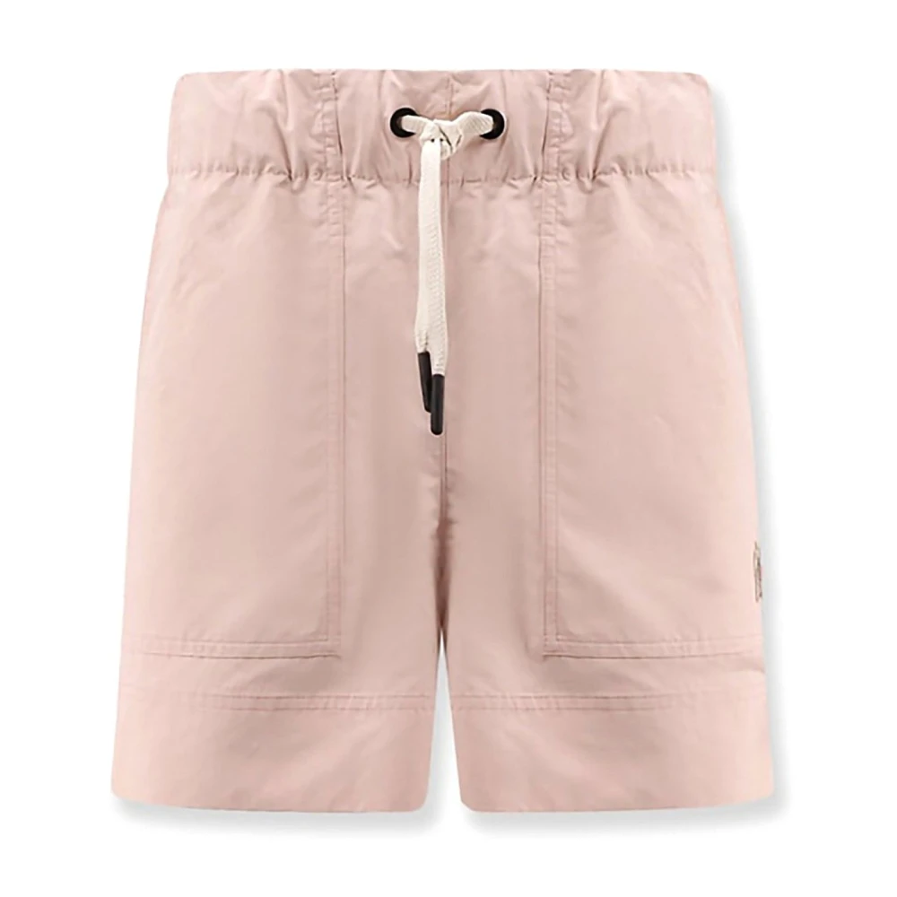 Moncler Women's Pink Casual Shorts, Xs, Shorts
