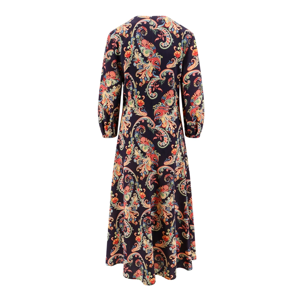 ETRO Multicolor Jurk met Lange Mouw Multicolor Dames