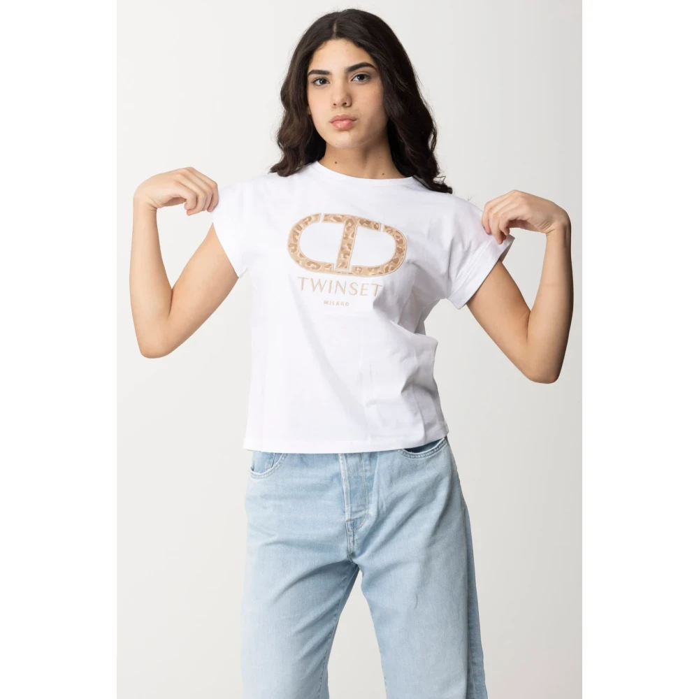 Twinset Witte T-shirts en Polos White Dames