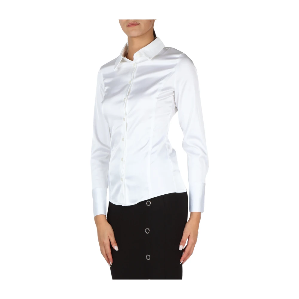 Guess Dames Witte Synthetische Shirt White Dames