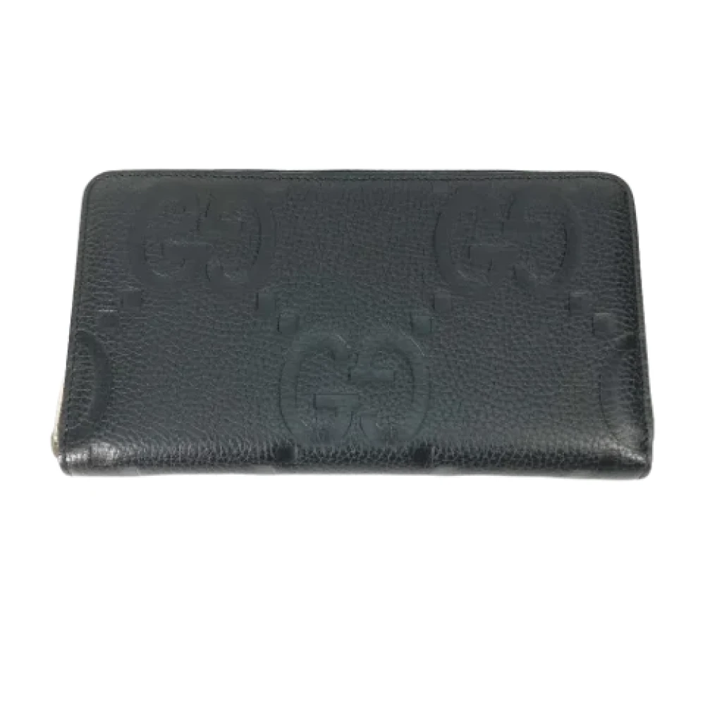 Gucci Vintage Pre-owned Leather wallets Black Heren