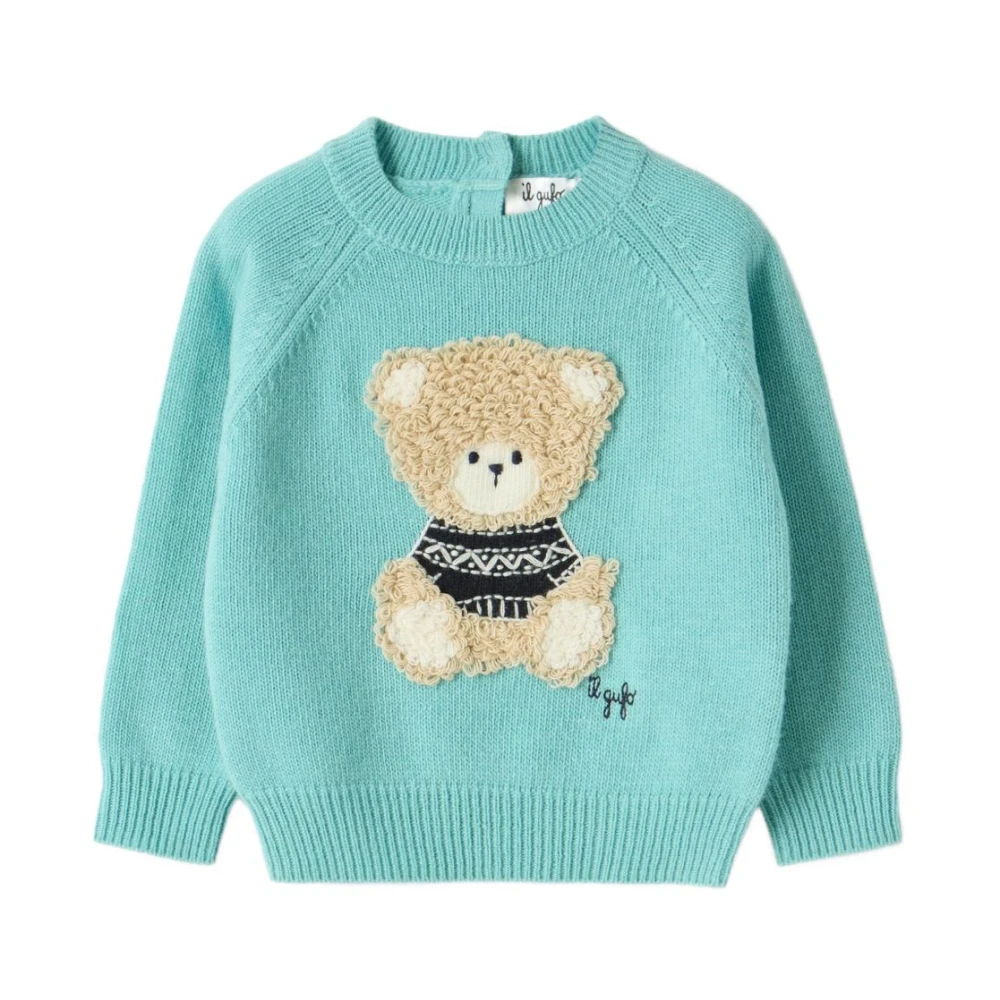 Il Gufo Unisex Blue Knitwear