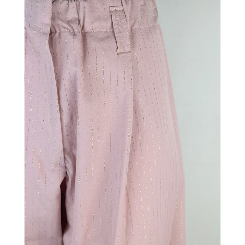 A Paper Kid Roze broek voor kinderen Pink Dames