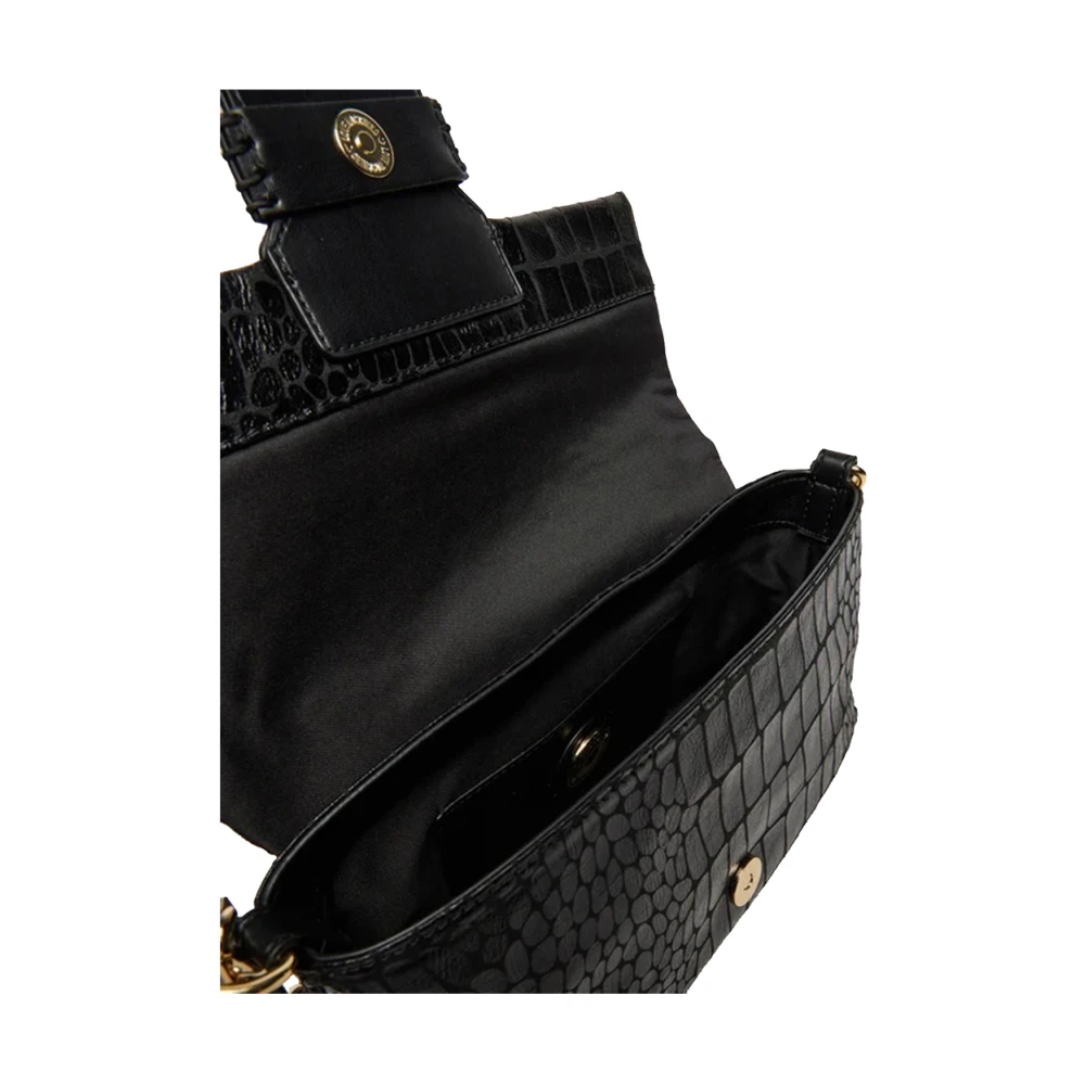 Moschino Elegante Zwarte Schoudertas Black Dames